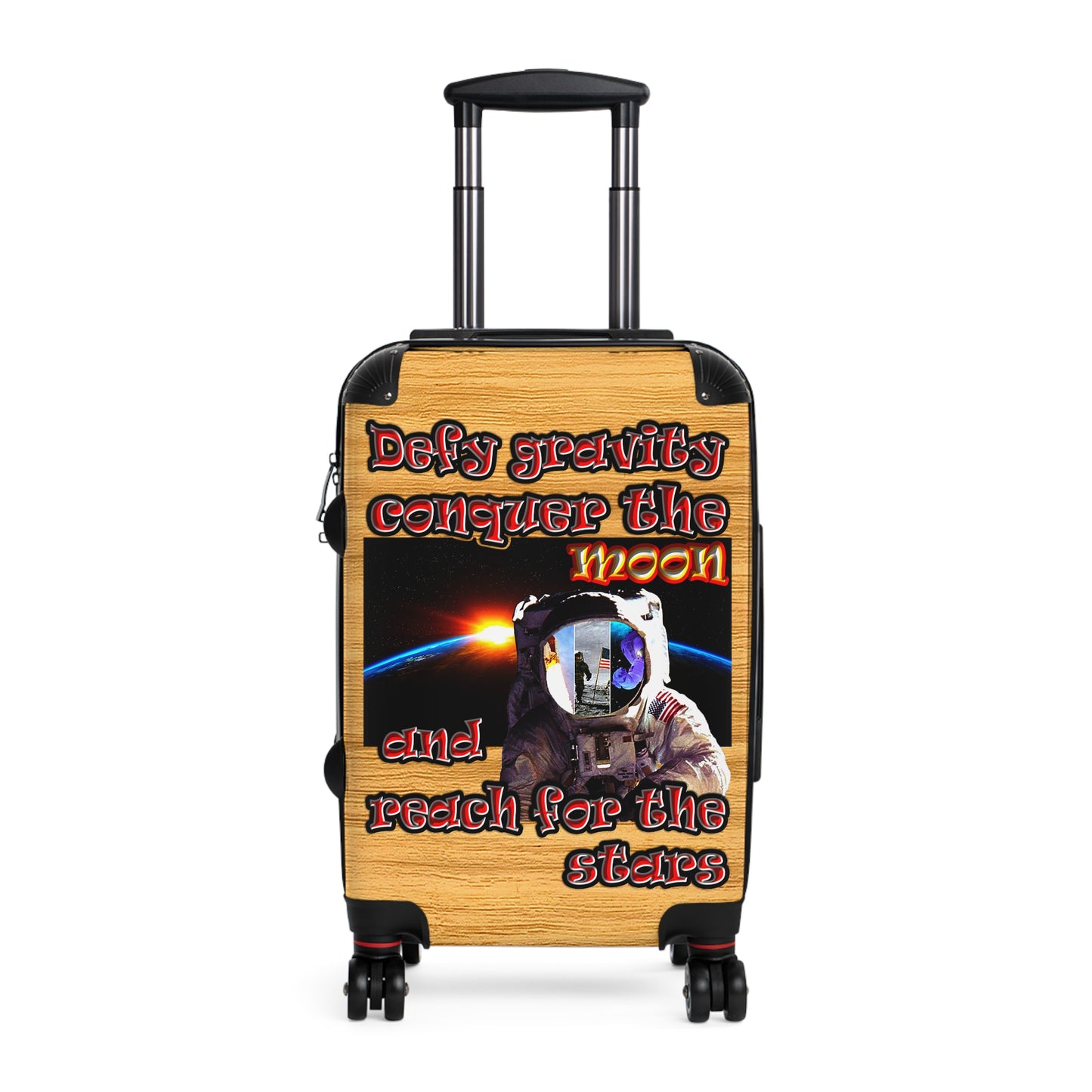 defy conquer reach - Suitcase (butterscotch wood finish)
