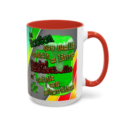 celtics logo - Accent Mug (rainbow split)