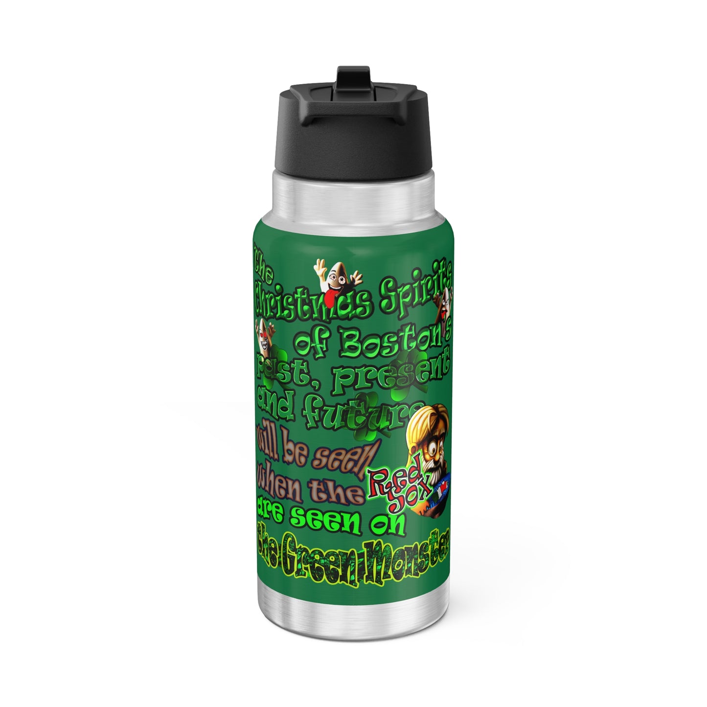 christmas spirits of boston - Gator Tumbler, 32oz (dark green)