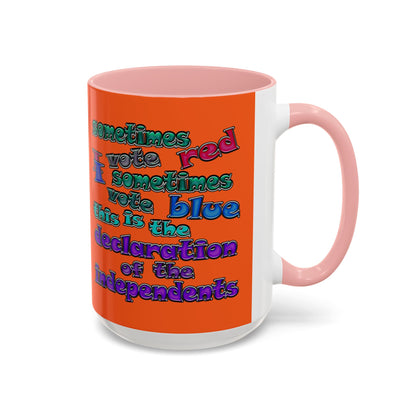 declaration of the independents - Accent Mug (orange)