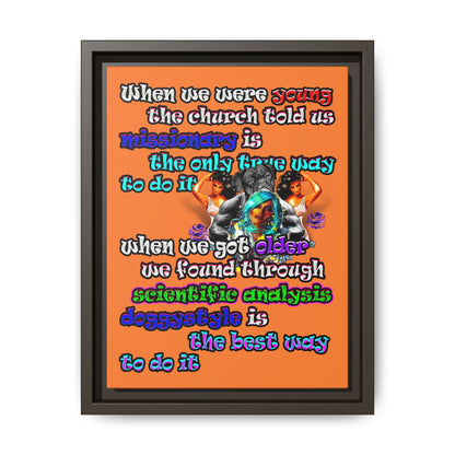 doggystyle - framed canvas art (crusta)