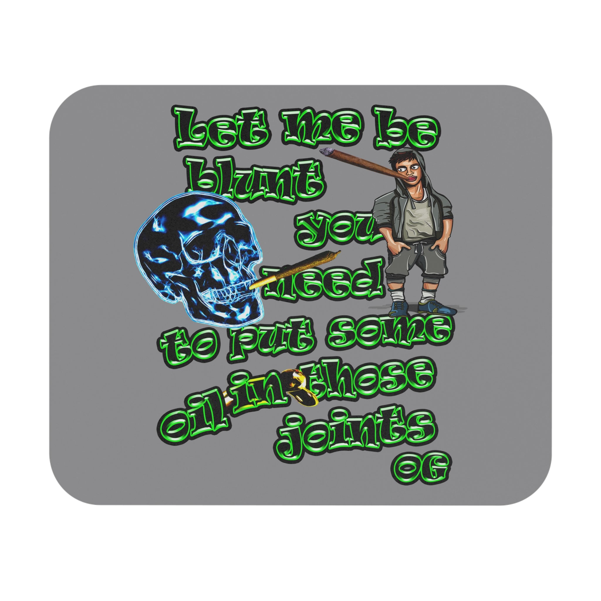 og - Mouse Pad (Rectangle) (grey)