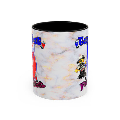 tag that - Accent Mug (white marble)