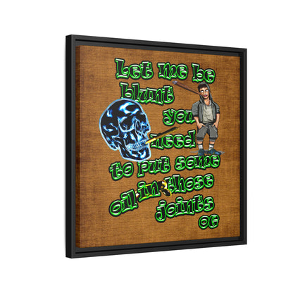 og - framed canvas art (brown papyrus)