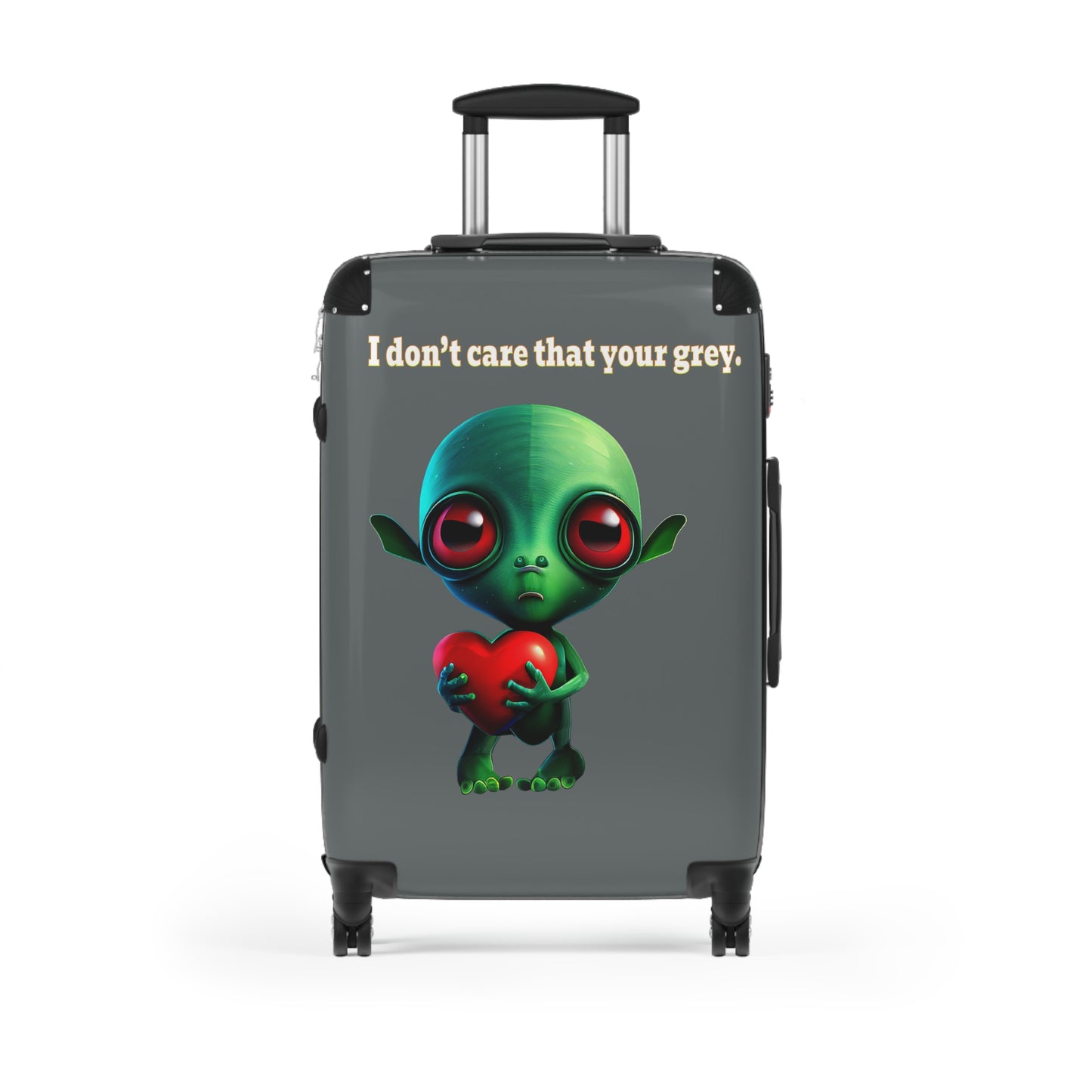 I don't care that your grey - Suitcase (dark grey)
