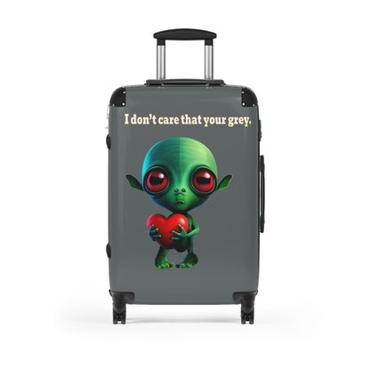 I don't care that your grey - Suitcase (dark grey)