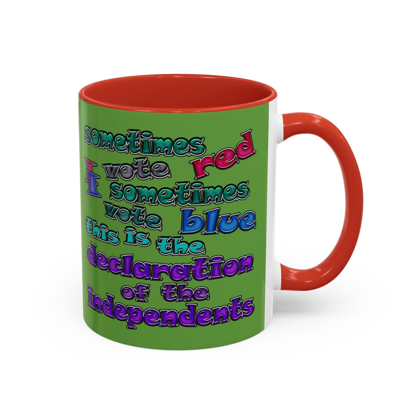 declaration of the independents - Accent Mug (green)