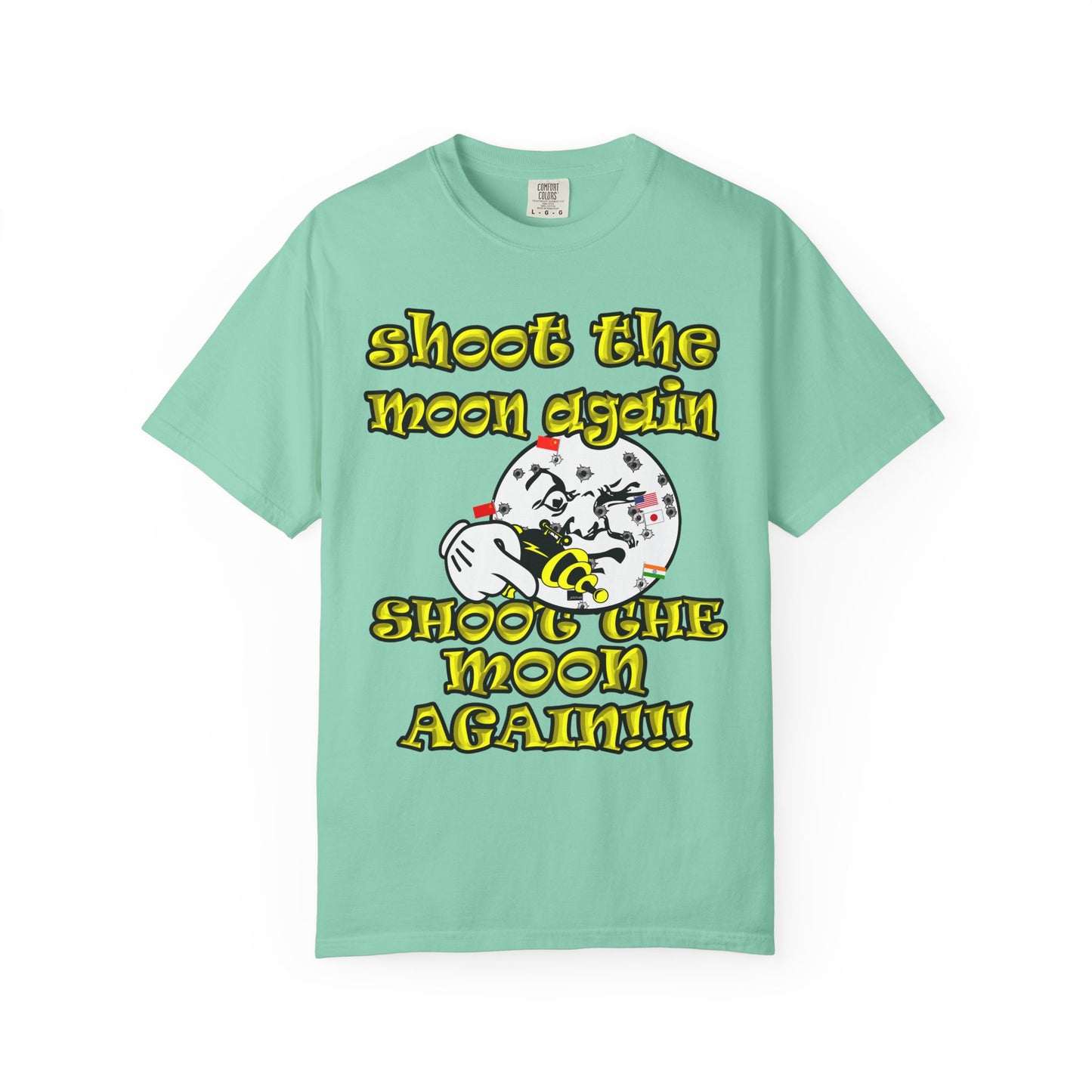 shoot the moon again - Unisex Garment-Dyed T-shirt