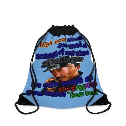 high noon - Drawstring Bag (light blue)