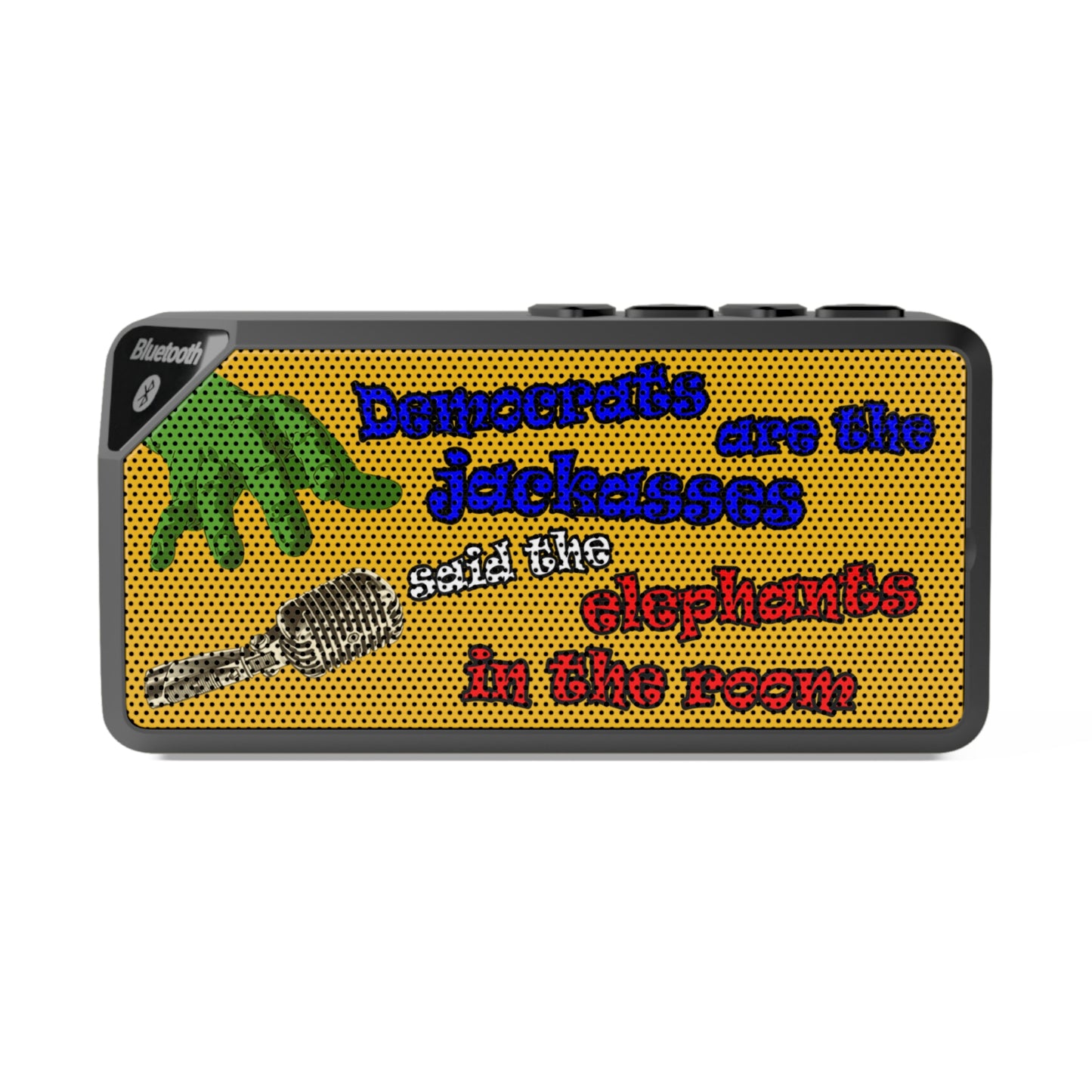 donkeys and elephants - Jabba Bluetooth Speaker (yellow)