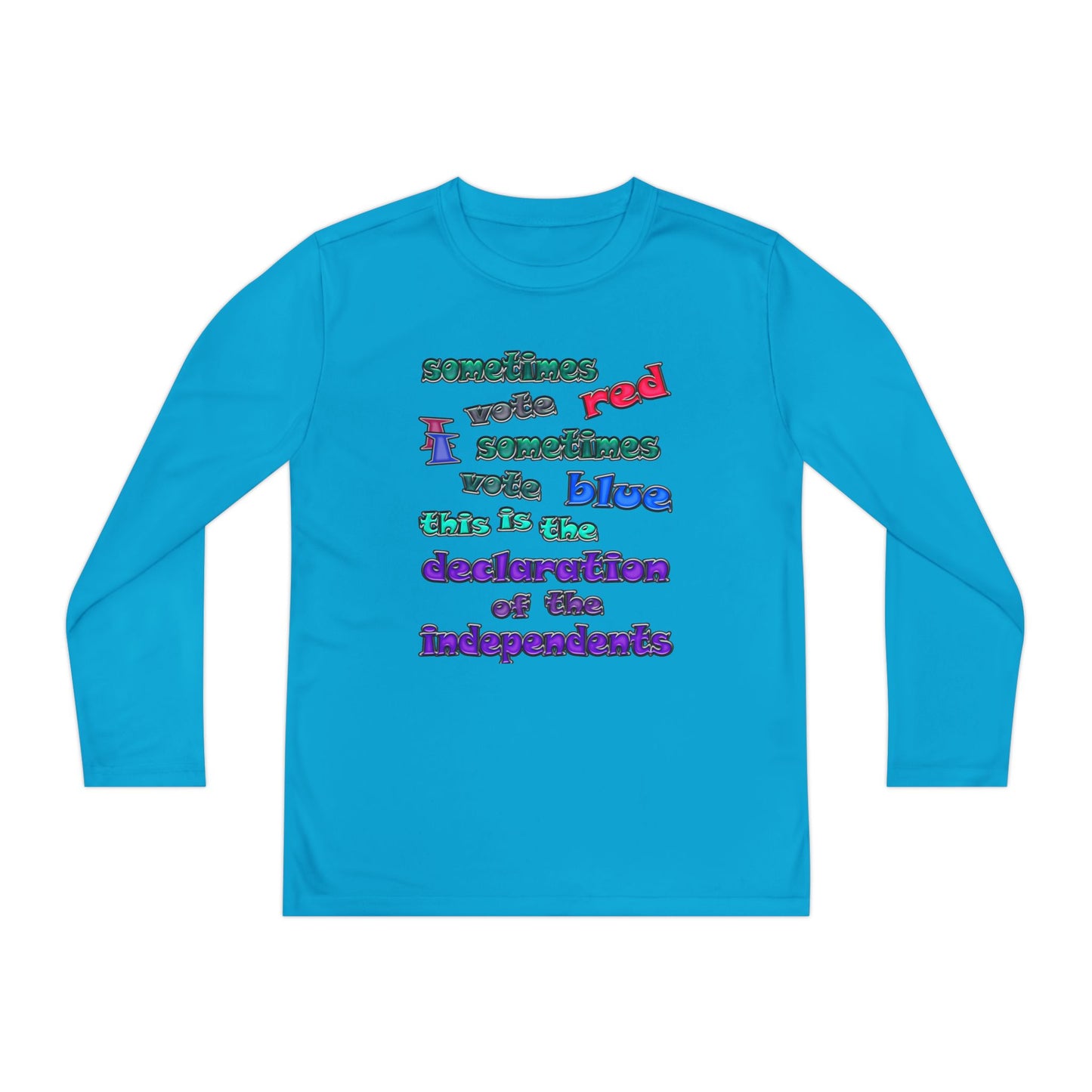 declaration of the independents - Youth Long Sleeve Competitor Tee
