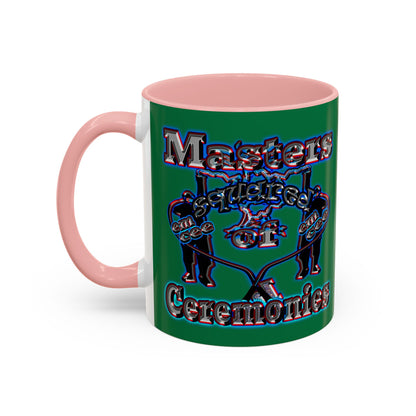 em cee squared - Accent Mug (dark green)