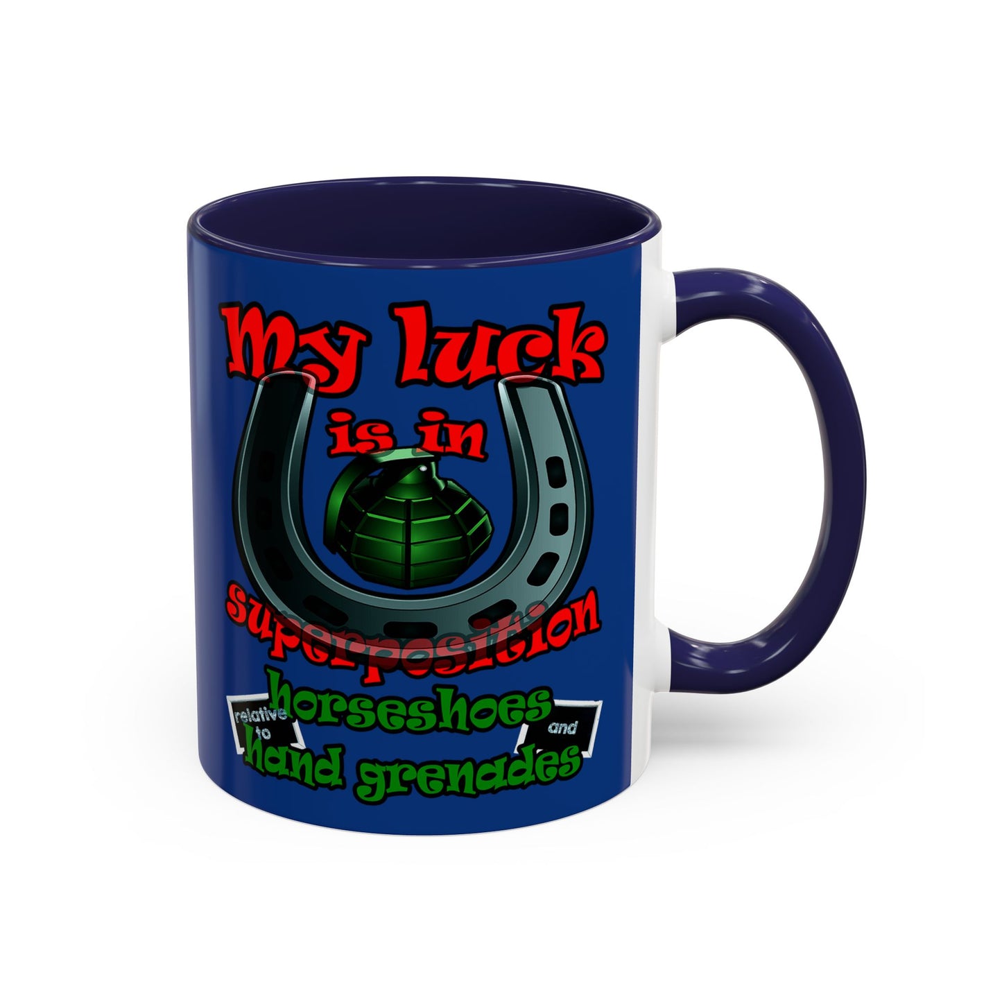 my luck - Accent Mug (dark blue)