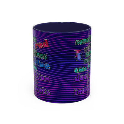 declaration of the independents - Accent Mug (purple wave)