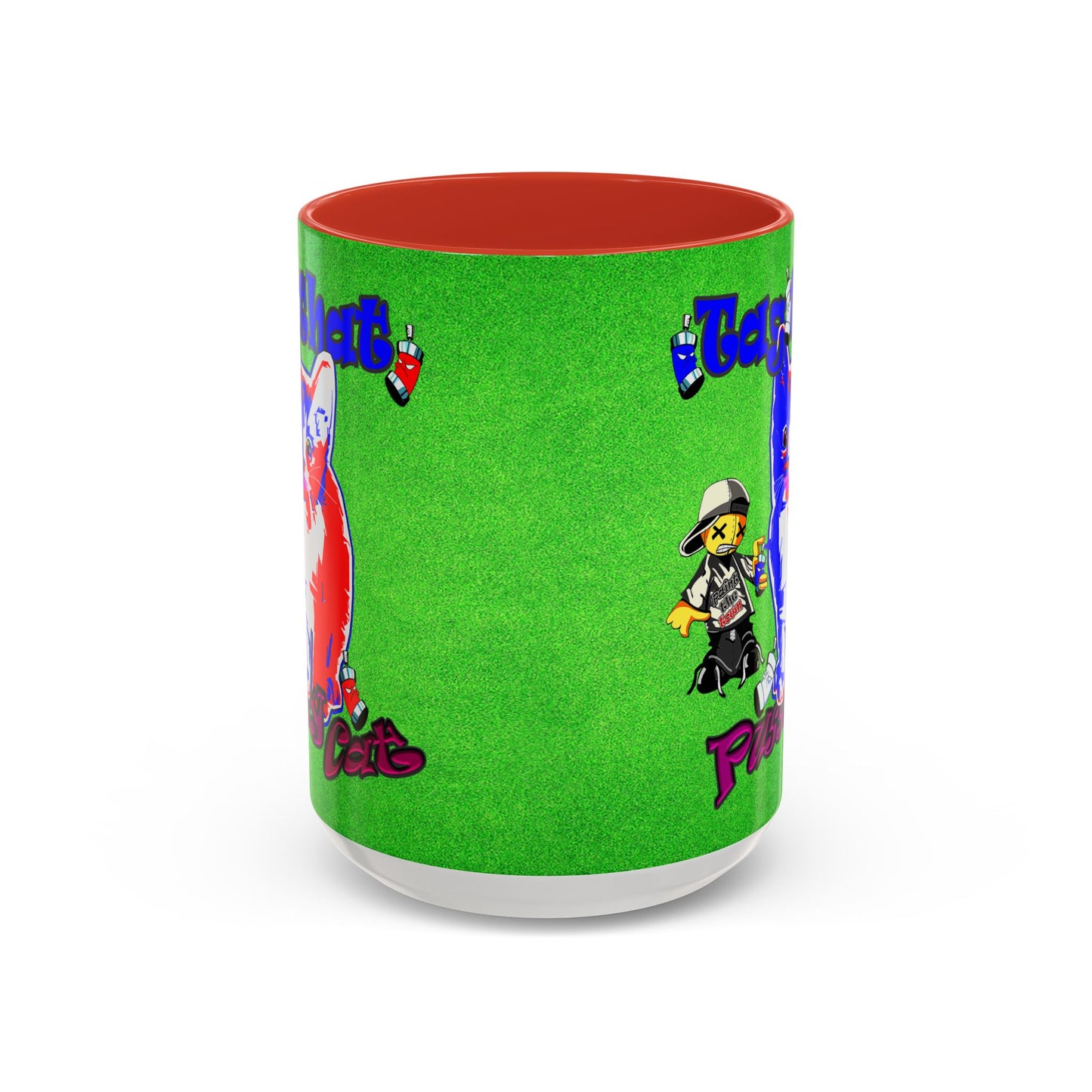 tag that - Accent Mug (green turf)