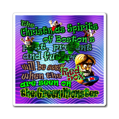 christmas spirits of boston - Magnets - (purple wave)