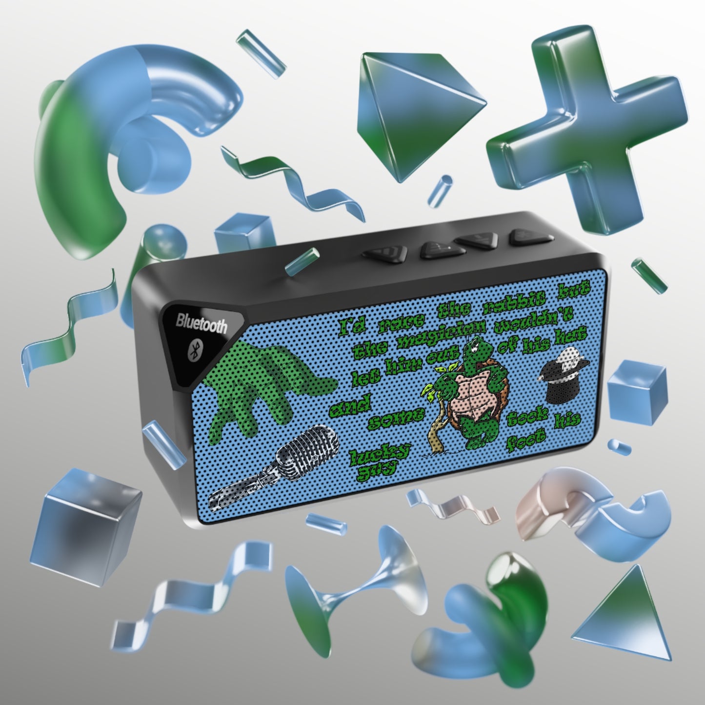 turtle race - Jabba Bluetooth Speaker (light blue)