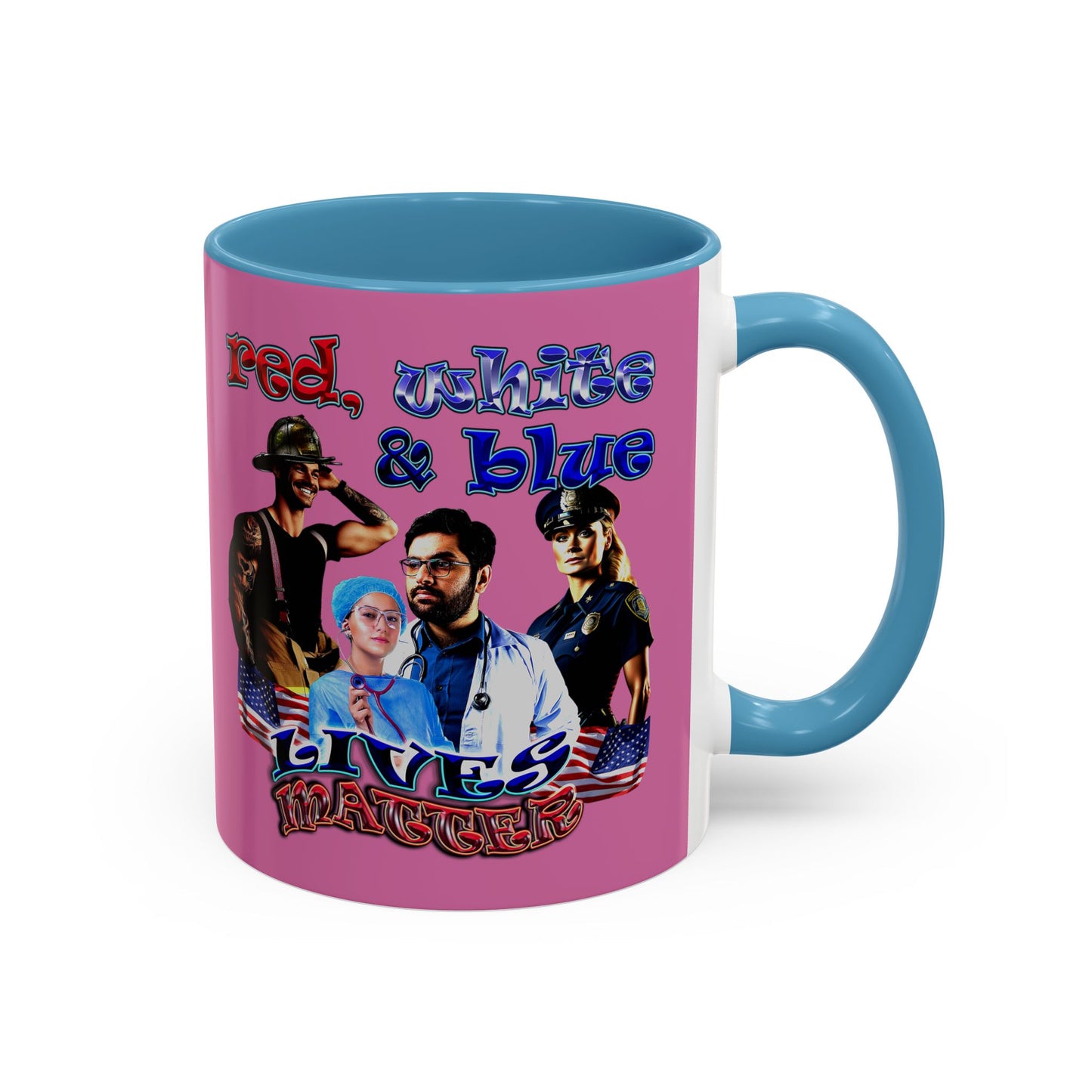 rw&b lives matter - Accent Mug (light pink)