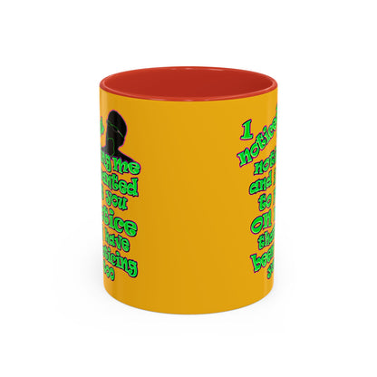 noticed you noticing - Accent Mug (yellow)