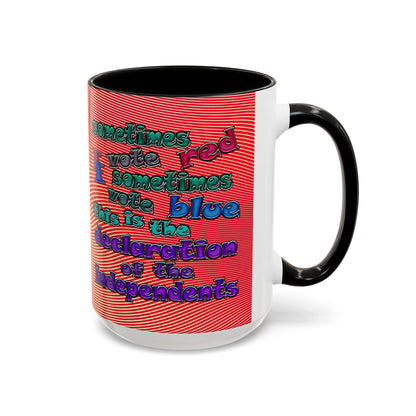 declaration of the independents - Accent Mug (yellow-orange wave)