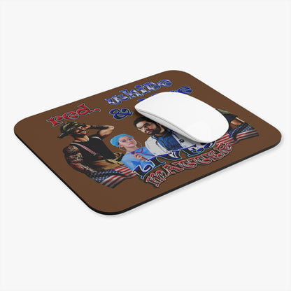 rw&b lives matter - Mouse Pad (Rectangle) (brown)