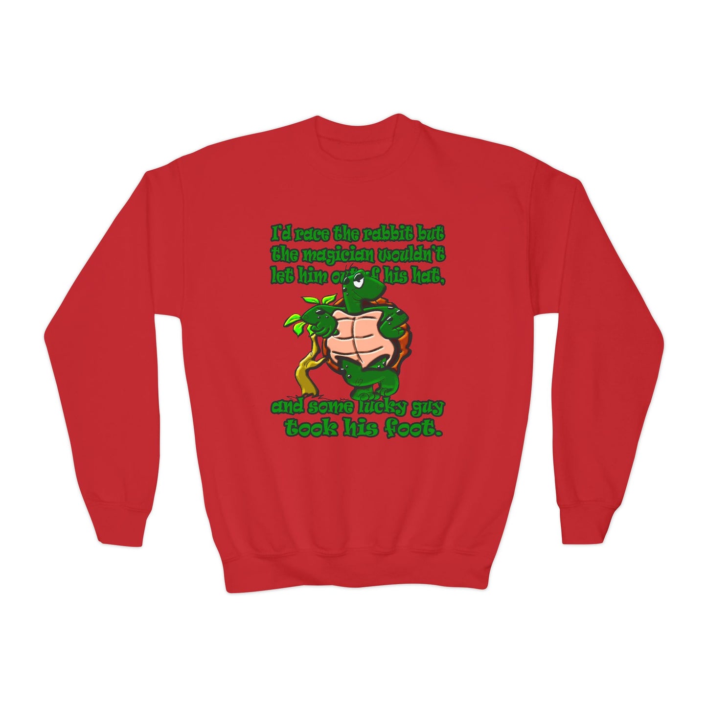 turtle race - Youth Crewneck Sweatshirt