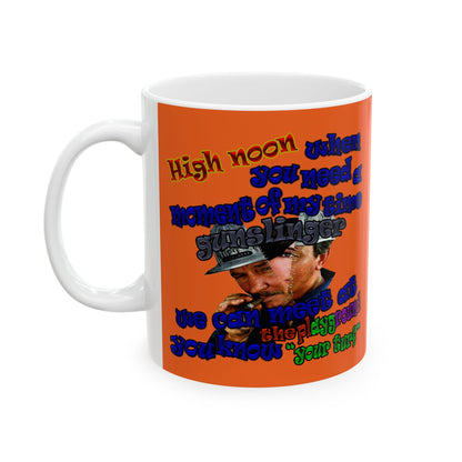 high noon - White Mug (orange)