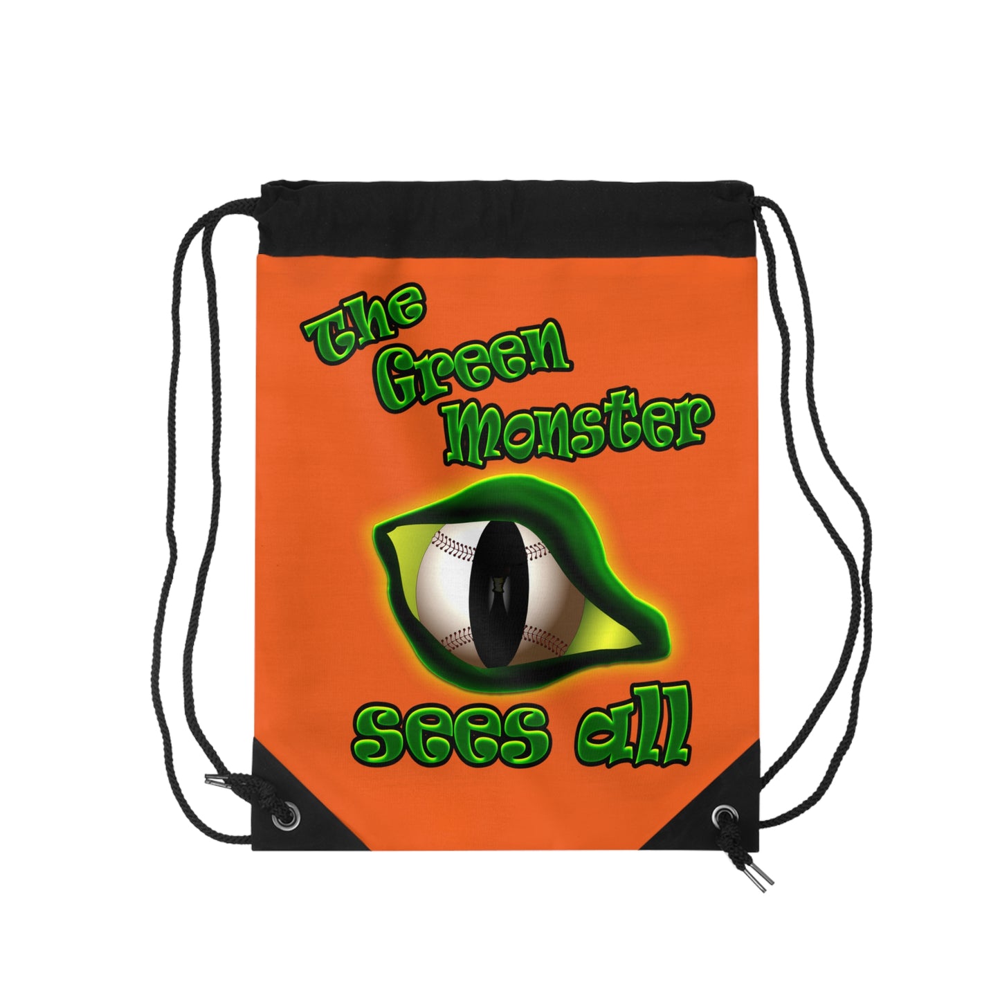green monster - Drawstring Bag (orange)