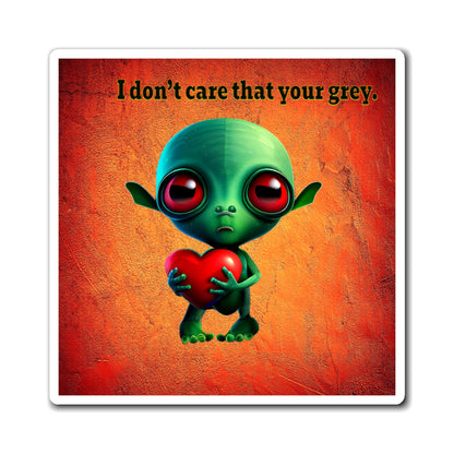 I don't care that your grey - Magnets - (burnt orange)
