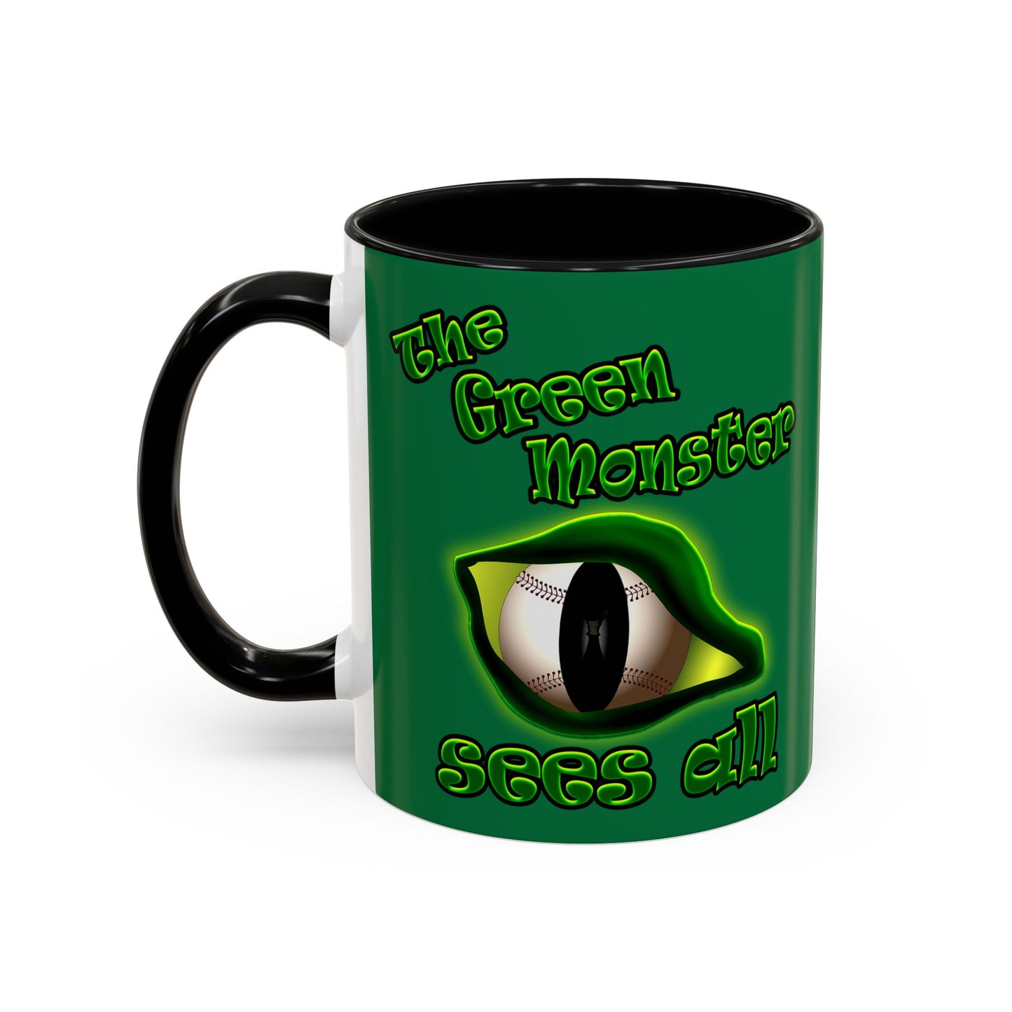 green monster - Accent Mug (dark green)