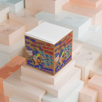 drop the beat - note cube (light brown)