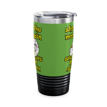 shoot the moon again - Ringneck Tumbler, 20oz (green)