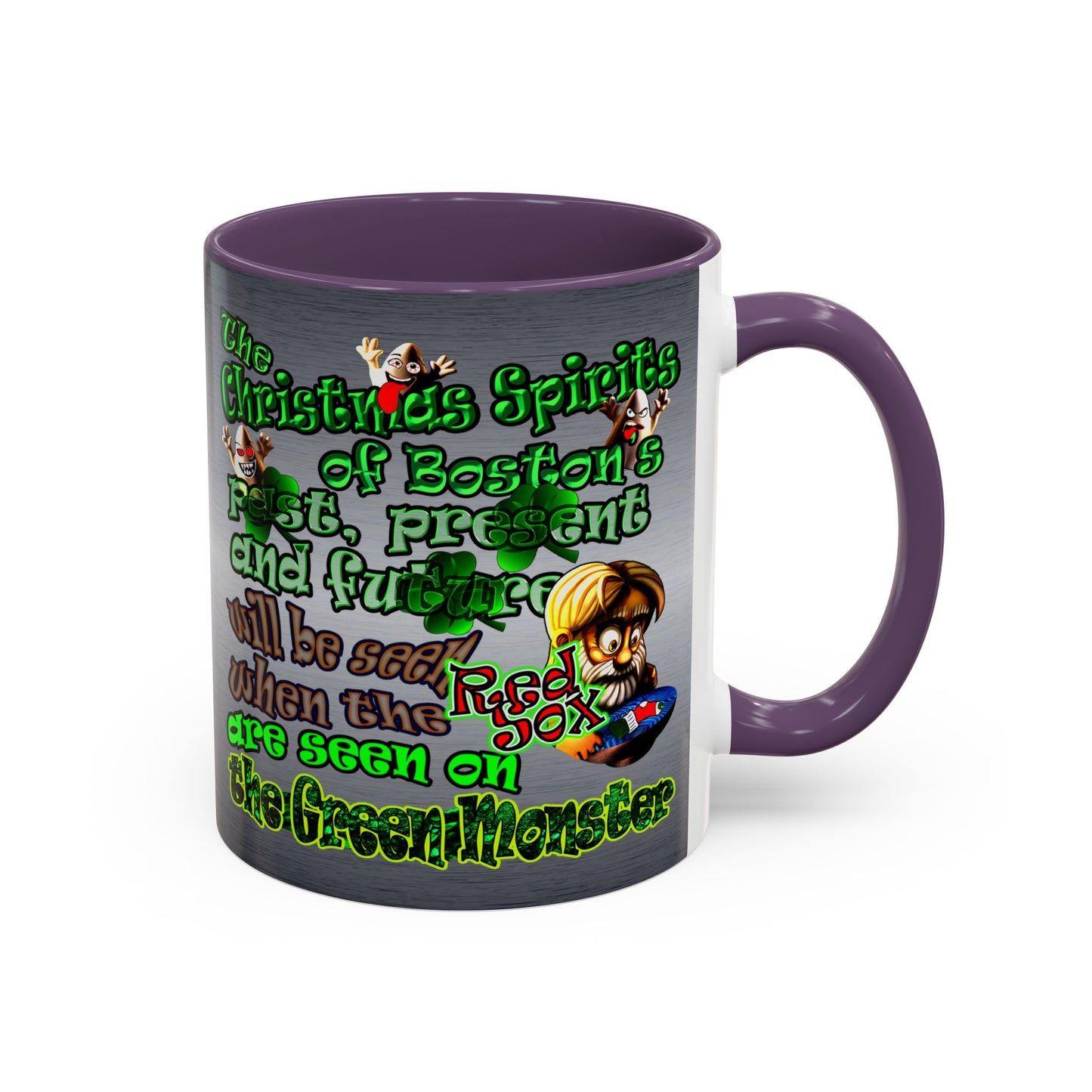 christmas spirits of boston - Accent Mug (brushed nickel)