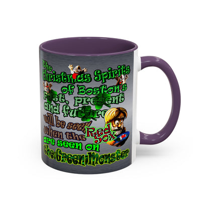 christmas spirits of boston - Accent Mug (brushed nickel)