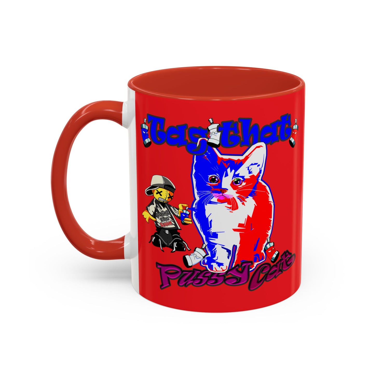 tag that - Accent Mug (red)