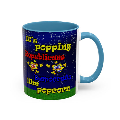 popping like popcorn - Accent Mug ('snoops' background)