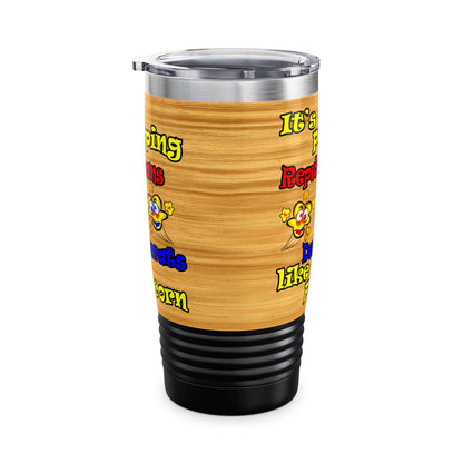 popping like popcorn - Ringneck Tumbler, 20oz (butterscotch wood finish)