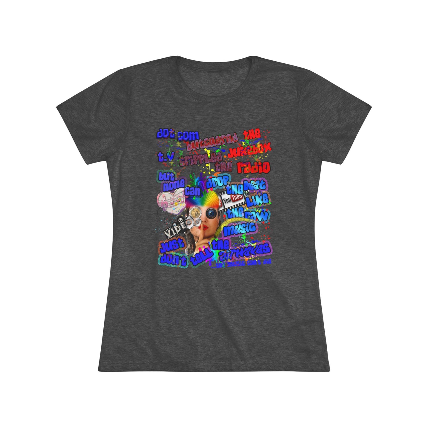 drop the beat - Women's Triblend Tee