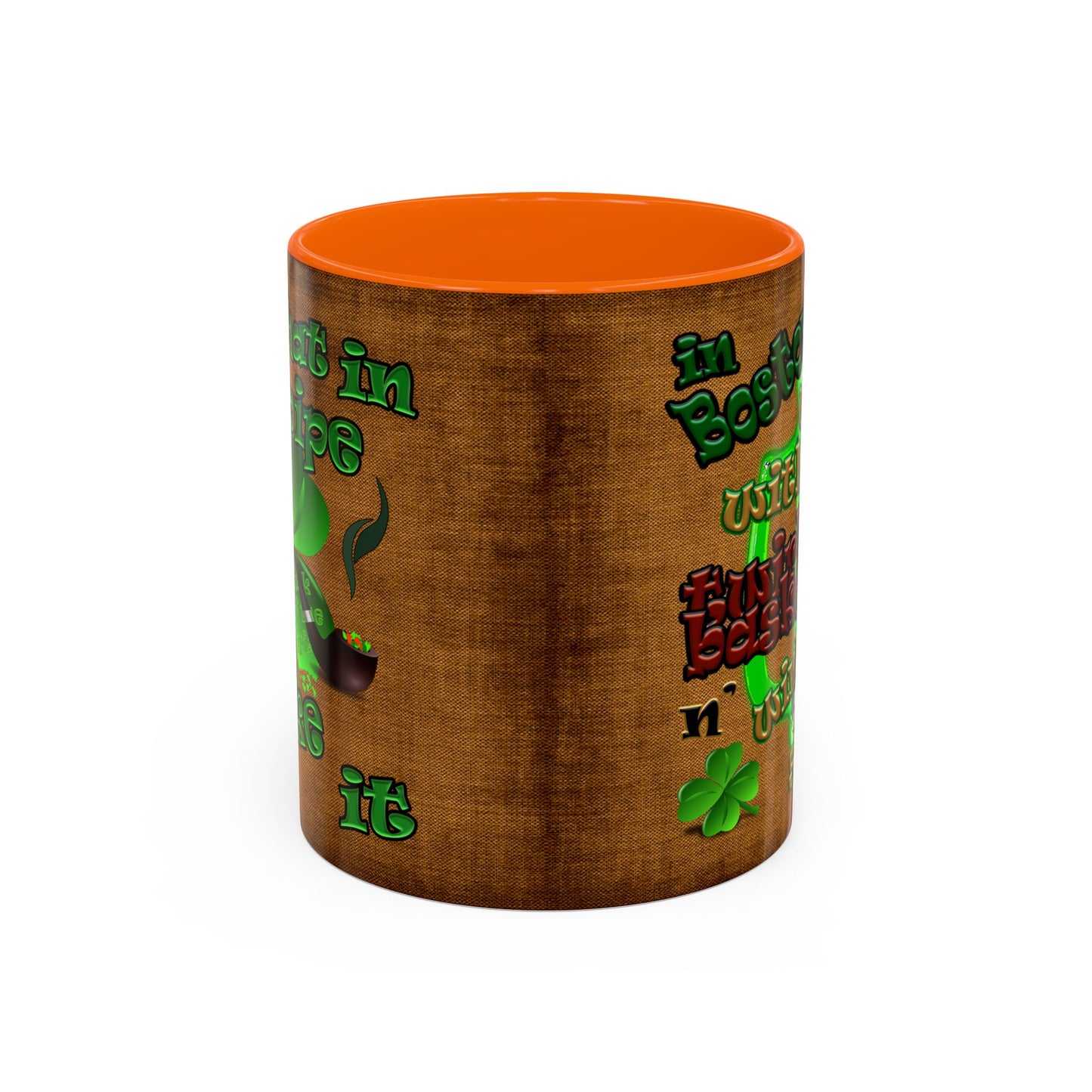 celtics logo - Accent Mug (brown papyrus)