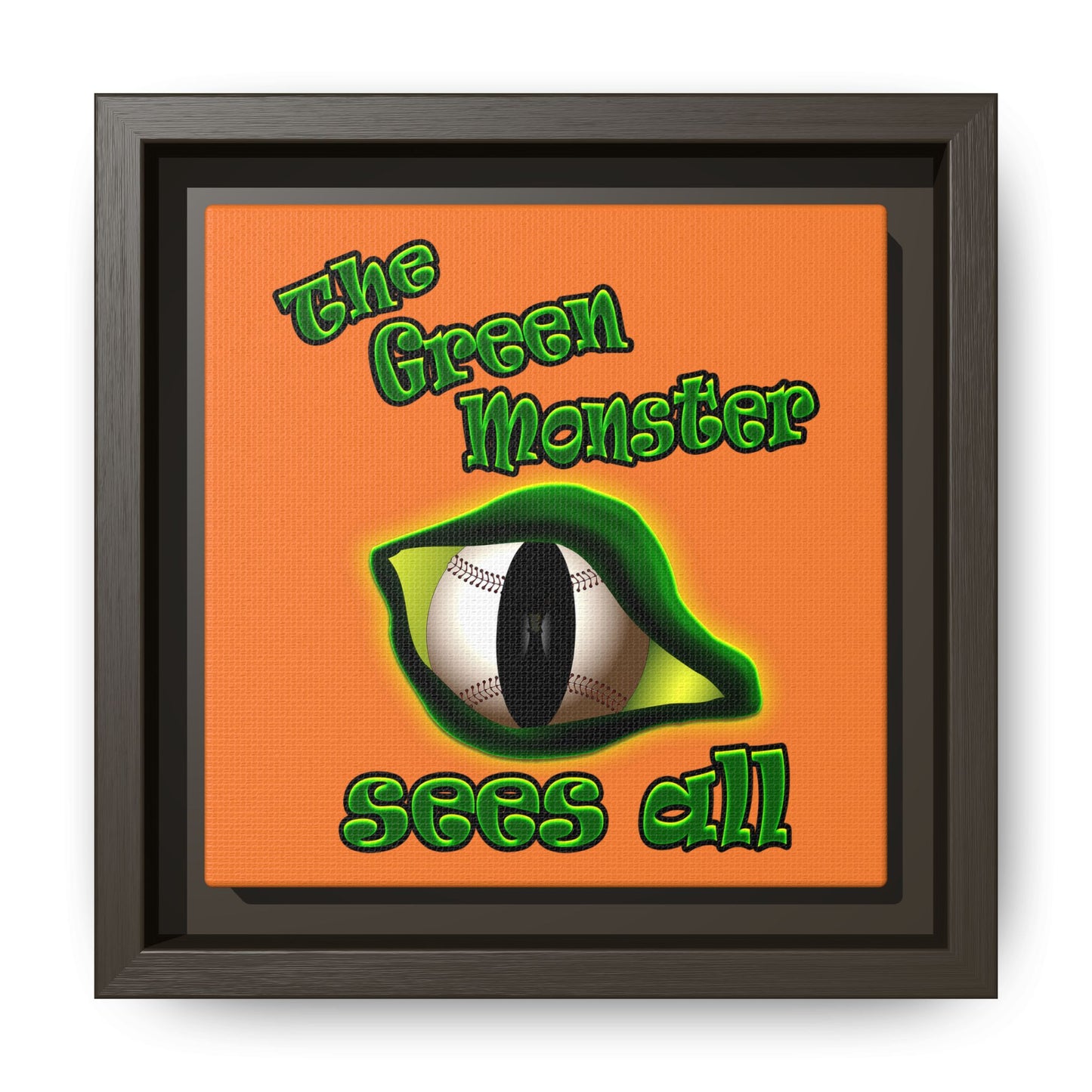 green monster - framed canvas art (crusta)