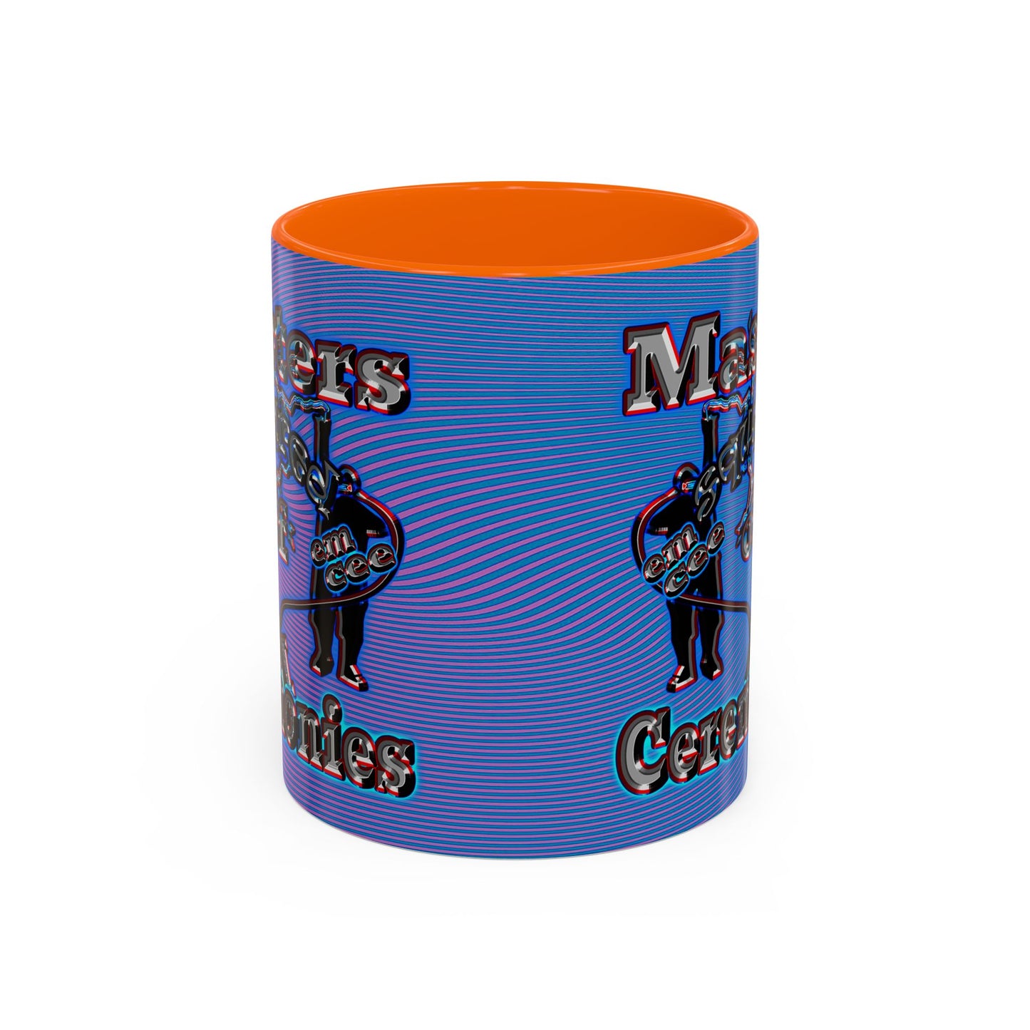 em cee squared - Accent Mug (light blue-purple wave)