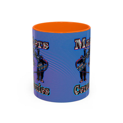 em cee squared - Accent Mug (light blue-purple wave)
