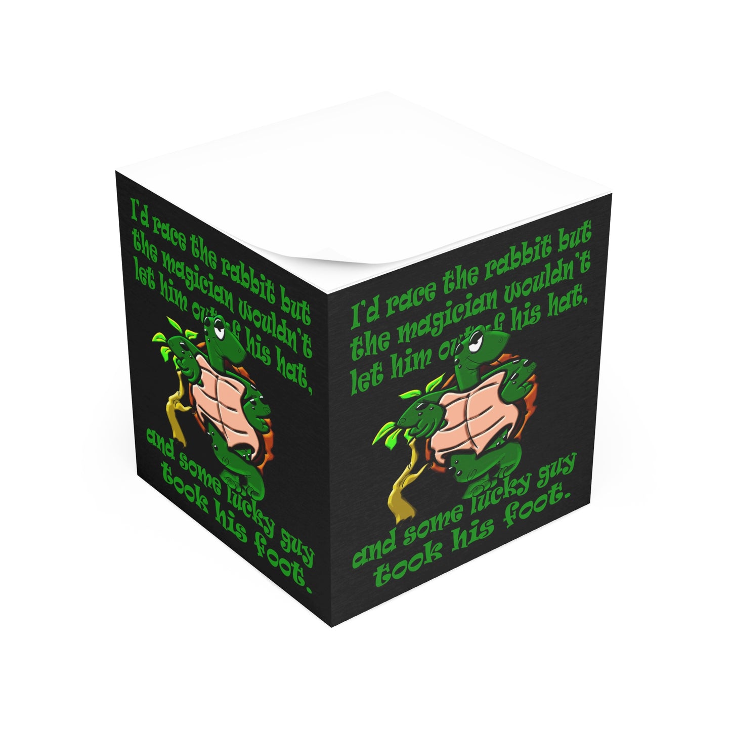 turtle race - note cube (black)