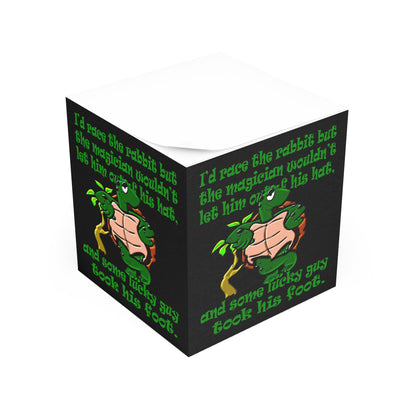 turtle race - note cube (black)