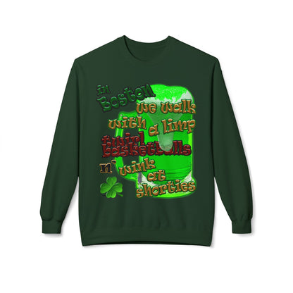 celtics logo - Unisex Midweight Softstyle Fleece Crewneck Sweatshirt