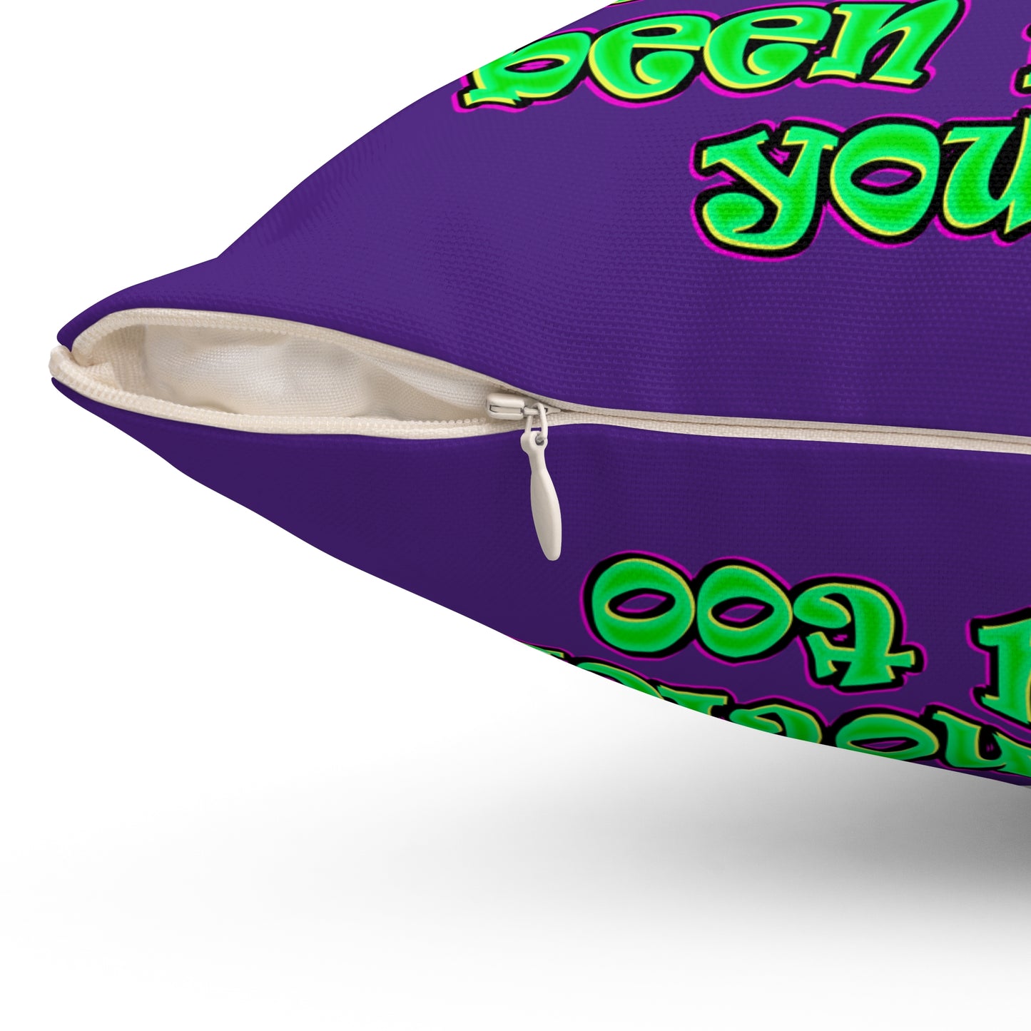 noticed you noticing - Spun Polyester Square Pillow - (purple)