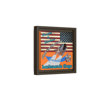 shoot for the stars - framed canvas art (crusta)