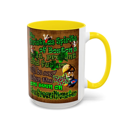 christmas spirits of boston - Accent Mug (brown papyrus)