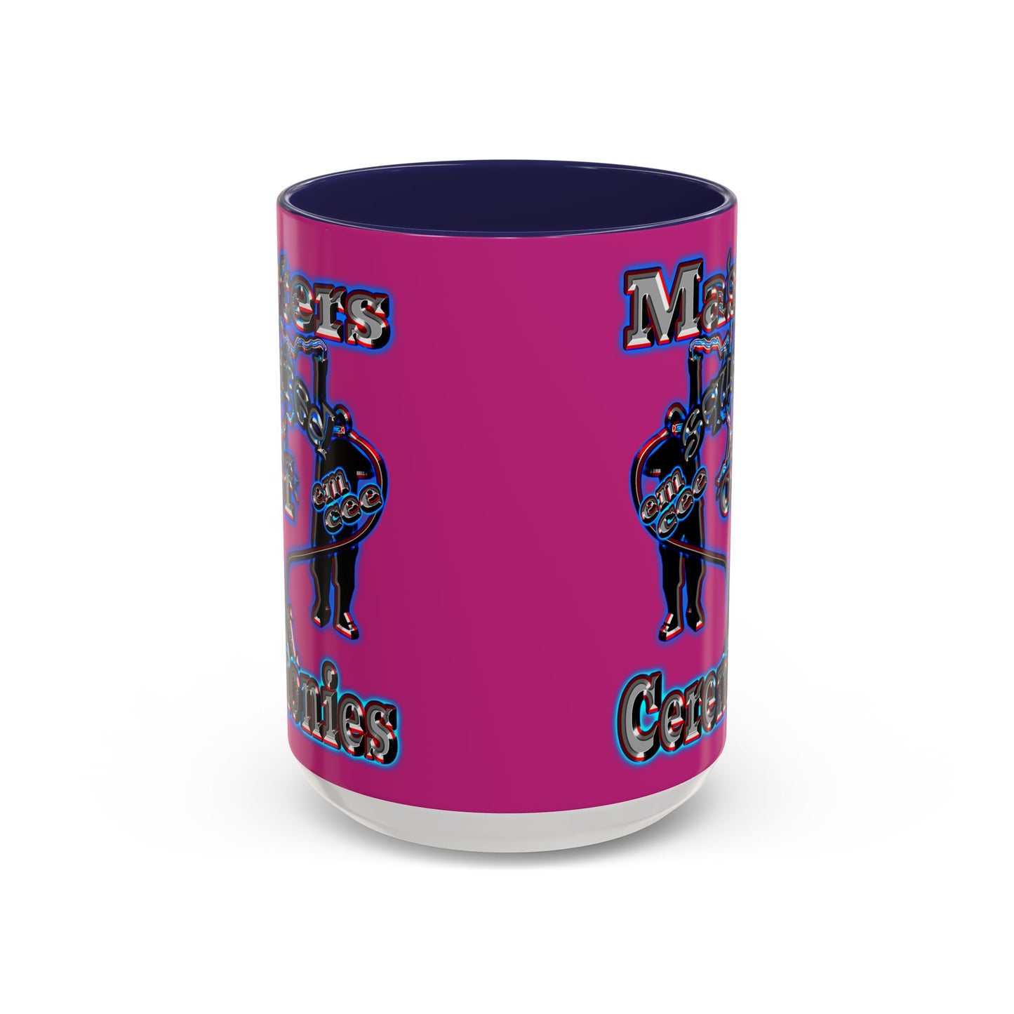 em cee squared - Accent Mug (pink)