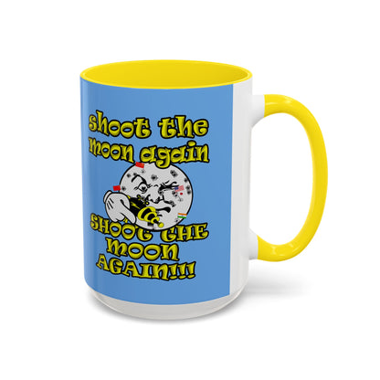 shoot the moon again - Accent Mug (light blue)
